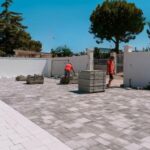 600 mq di pavimentazione per una villa a Marina di Taranto
